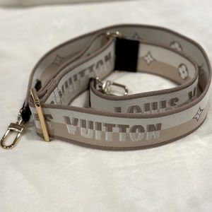 BRAND NEW Louis Vuitton Adjustable Guitar Shoulder Strap - Beige